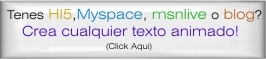 nombres y textos animados